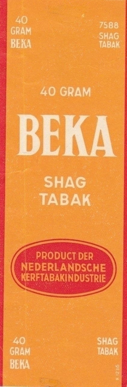 Ned. Kerftabak industrie BEKA shagtabak 40 gram 7588 M Ned. Kerftabak industrie BEKA shagtabak 40 gram 7588 M
