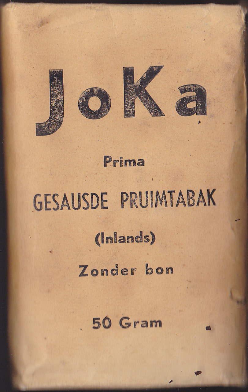 JOKA. pruimtabak.50gr.prijs 65ct. banderol 5561 M JOKA. pruimtabak.50gr.prijs 65ct. banderol 5561 M