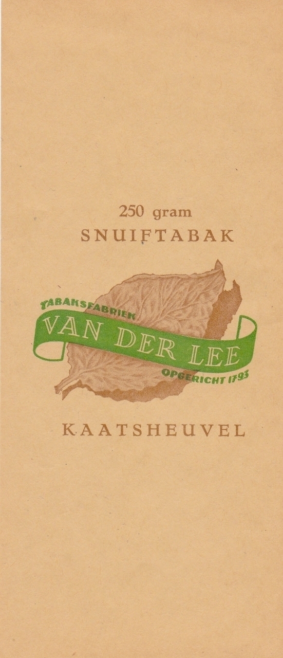 Lee van der Tabaksfabriek - Kaatsheuvel SNUIF TABAK 250 gram M Lee van der Tabaksfabriek - Kaatsheuvel SNUIF TABAK 250 gram M