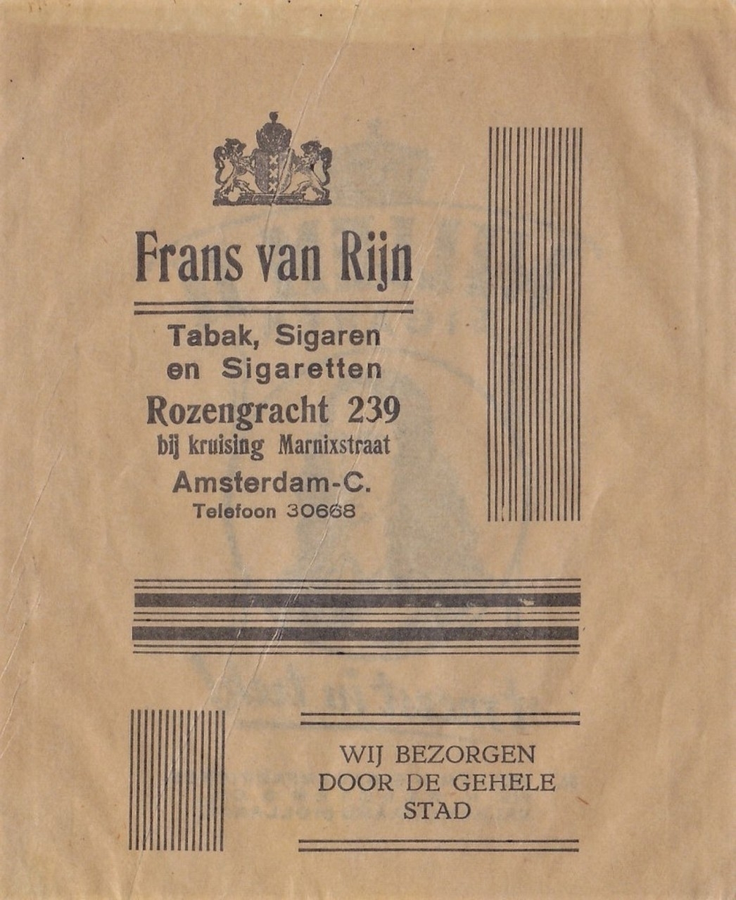 Rijn. Frans van Sigarenmagazijn - Amsterdam L Rijn. Frans van Sigarenmagazijn - Amsterdam L