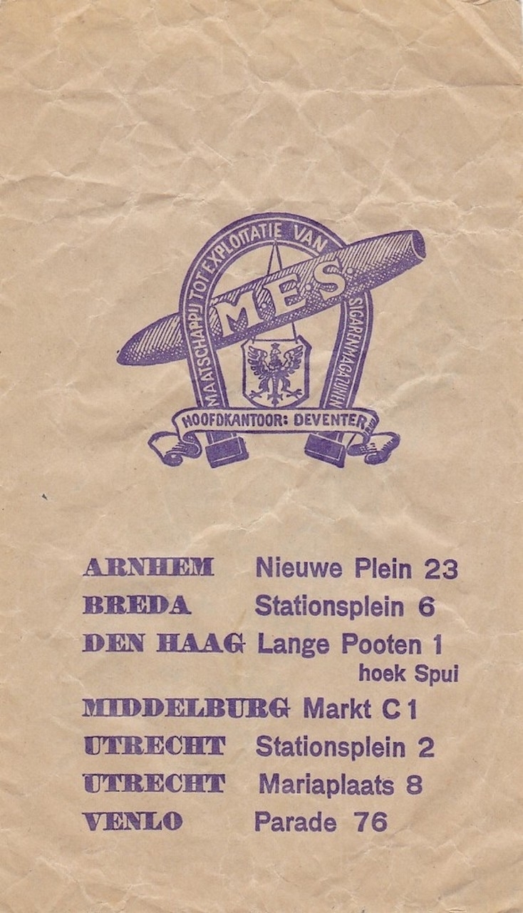 M.E.S. Maatschappy tot exploitatie van sigarenmagazijnen Deventer L M.E.S. Maatschappy tot exploitatie van sigarenmagazijnen Deventer L