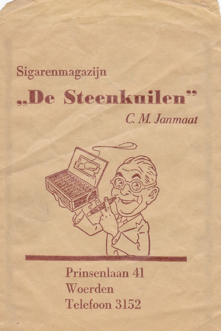 Janmaat C.M. Sigarenmagazijn De Steenkuilen - Woerden SIGARENZAKJE M Janmaat C.M. Sigarenmagazijn De Steenkuilen - Woerden SIGARENZAKJE M