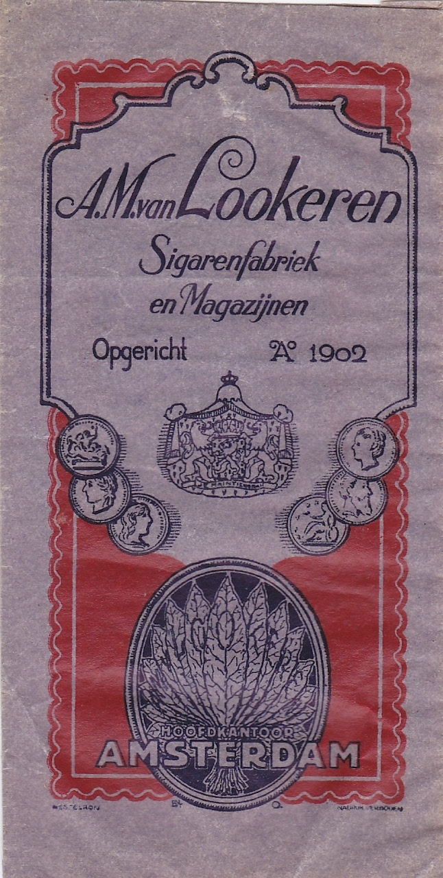 Lookeren A.M. van, Amsterdam SIGARENZAKJE M Lookeren A.M. van, Amsterdam SIGARENZAKJE M