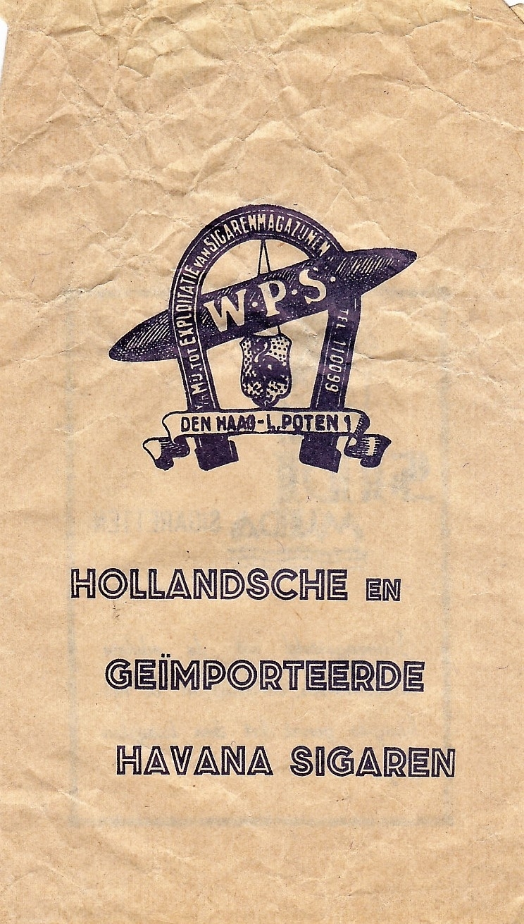 W.P.S. Mij.tot explotatie van Sigarenmagazijnen - Den Haag SIGARENZAKJE M W.P.S. Mij.tot explotatie van Sigarenmagazijnen - Den Haag SIGARENZAKJE M