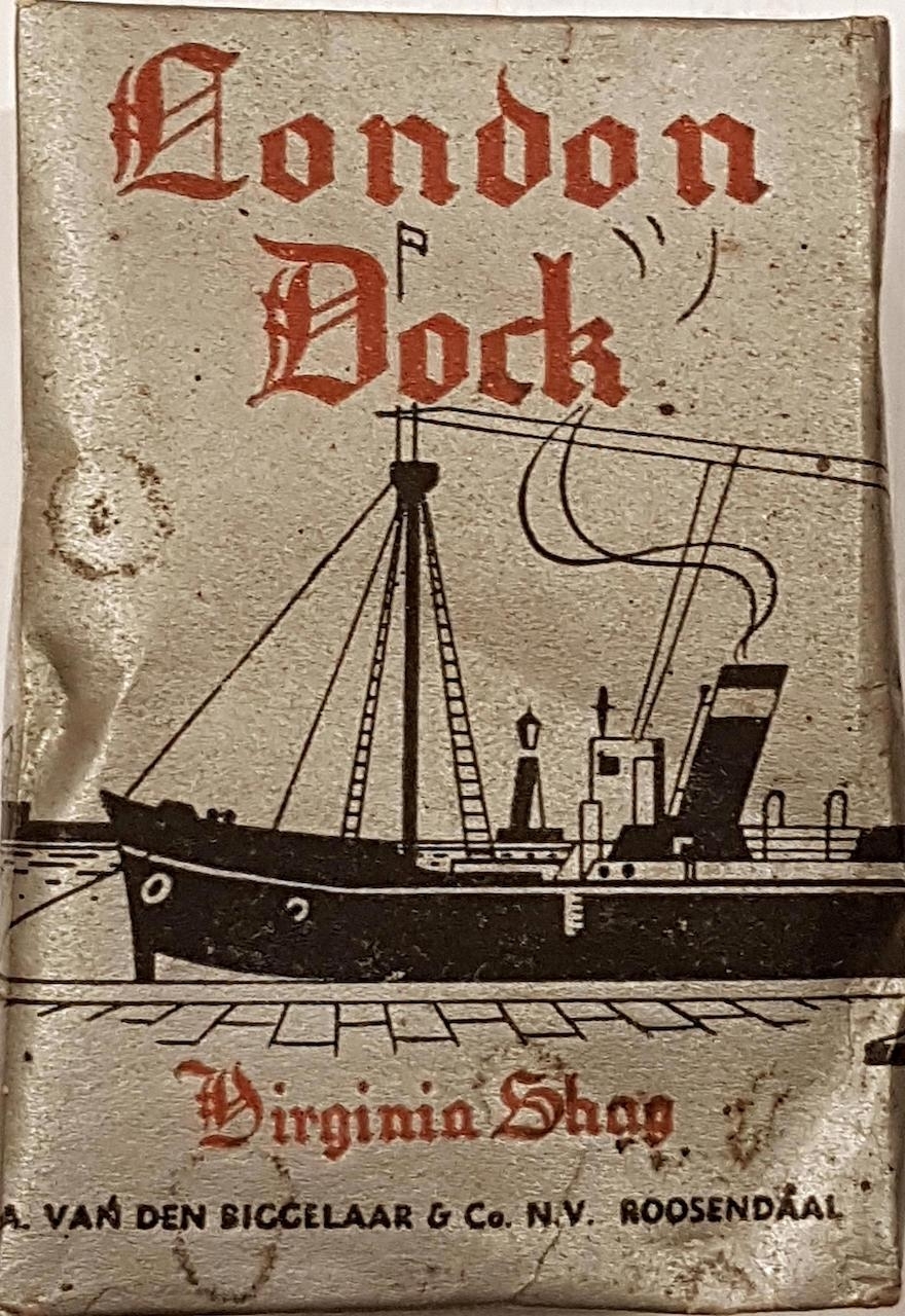 LONDON DOCK 50 gram prijs 65 ct banderol 2650 M LONDON DOCK 50 gram prijs 65 ct banderol 2650 M