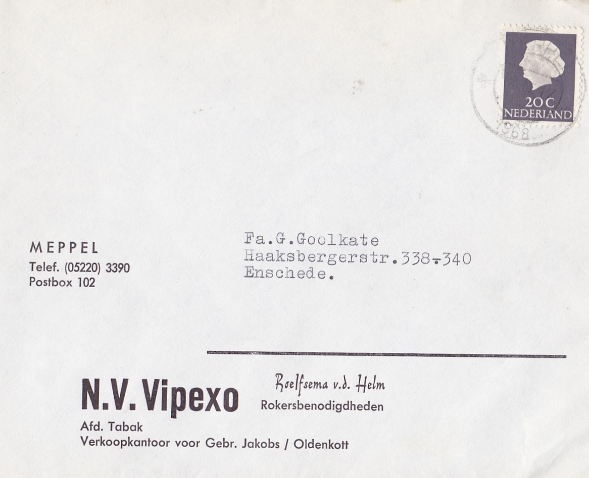 Vipexo N.V. Verkoop Maatschappij Meppel ENVELOP M Vipexo N.V. Verkoop Maatschappij Meppel ENVELOP M