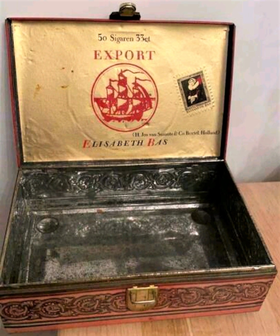 E.B. EXPORT blik 50 sigaren MP E.B. EXPORT blik 50 sigaren MP