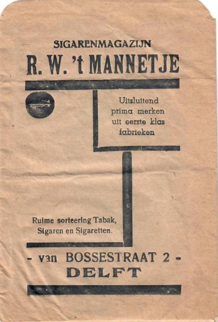 Mannetje t R.W. Sigarenmagazijn - Delft SIGARENZAKJE L Mannetje t R.W. Sigarenmagazijn - Delft SIGARENZAKJE L