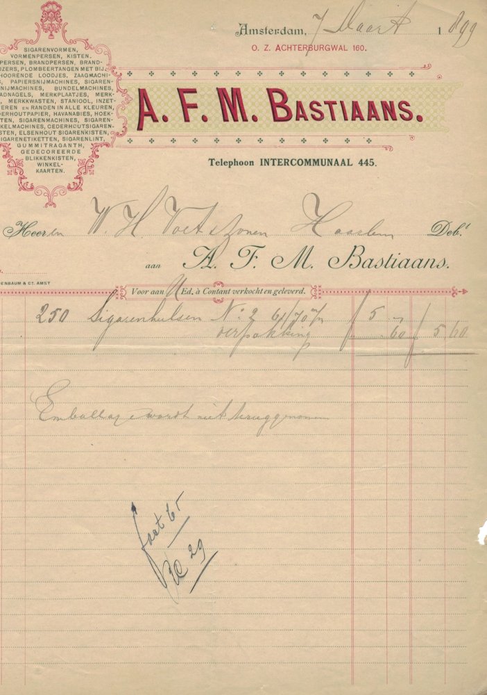 Bastiaans A.F.M. - Amsterdam anno 1899 F Bastiaans A.F.M. - Amsterdam anno 1899 F