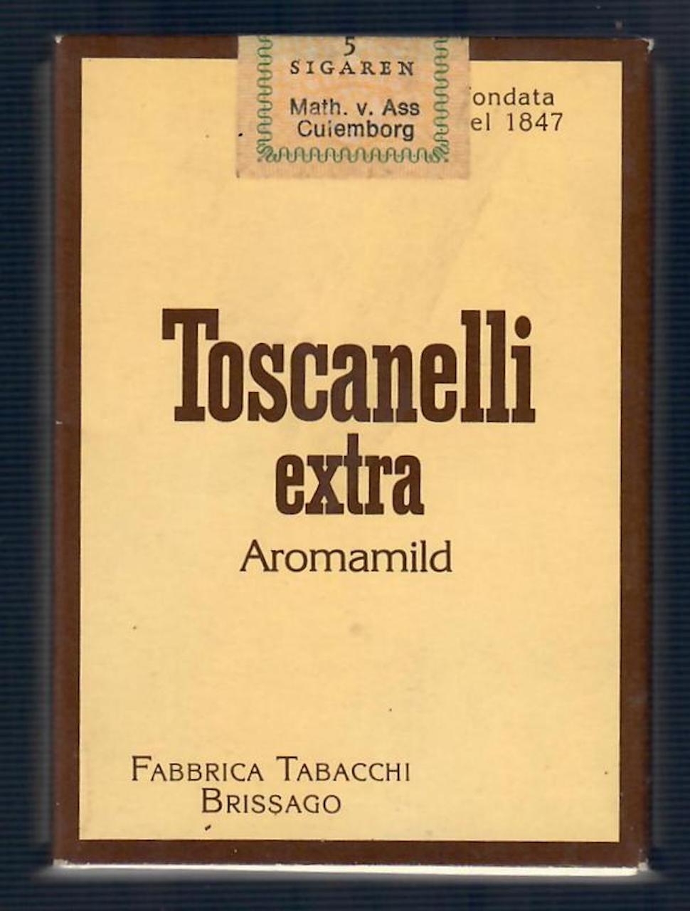Toscanelli extra - doosje met 5 sigaren ƒ 5,-- L Toscanelli extra - doosje met 5 sigaren ƒ 5,-- L