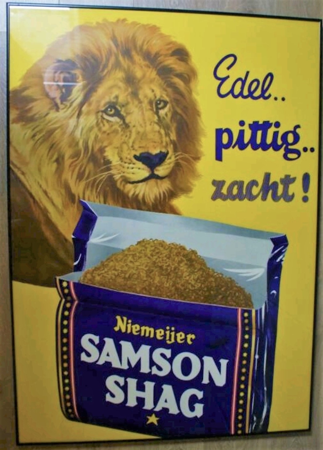 Samson, tabak, poster, RECLAME MP Samson, tabak, poster, RECLAME MP