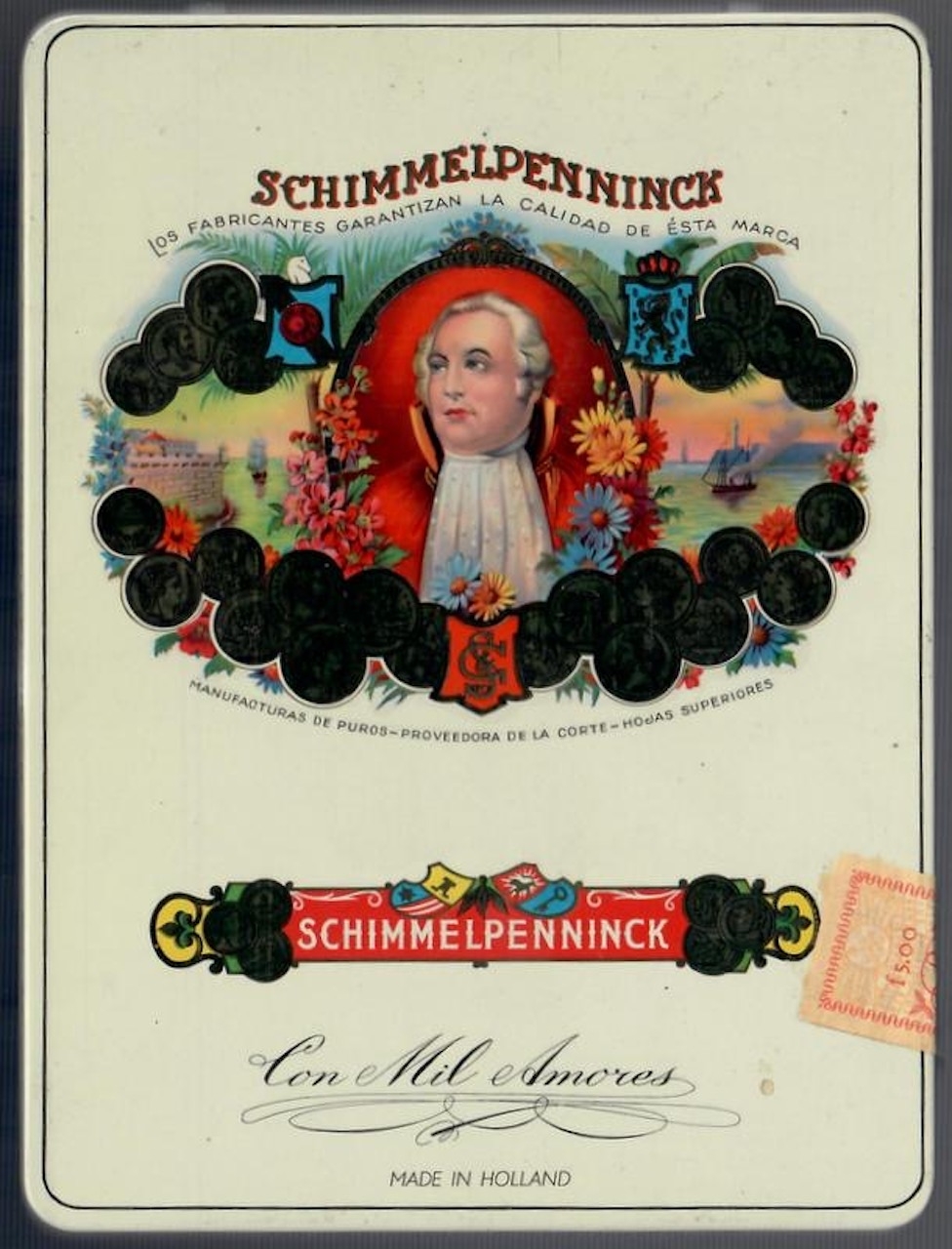 Con Mil Amores doos met 10 sigaren ƒ 5,00 L Con Mil Amores doos met 10 sigaren ƒ 5,00 L