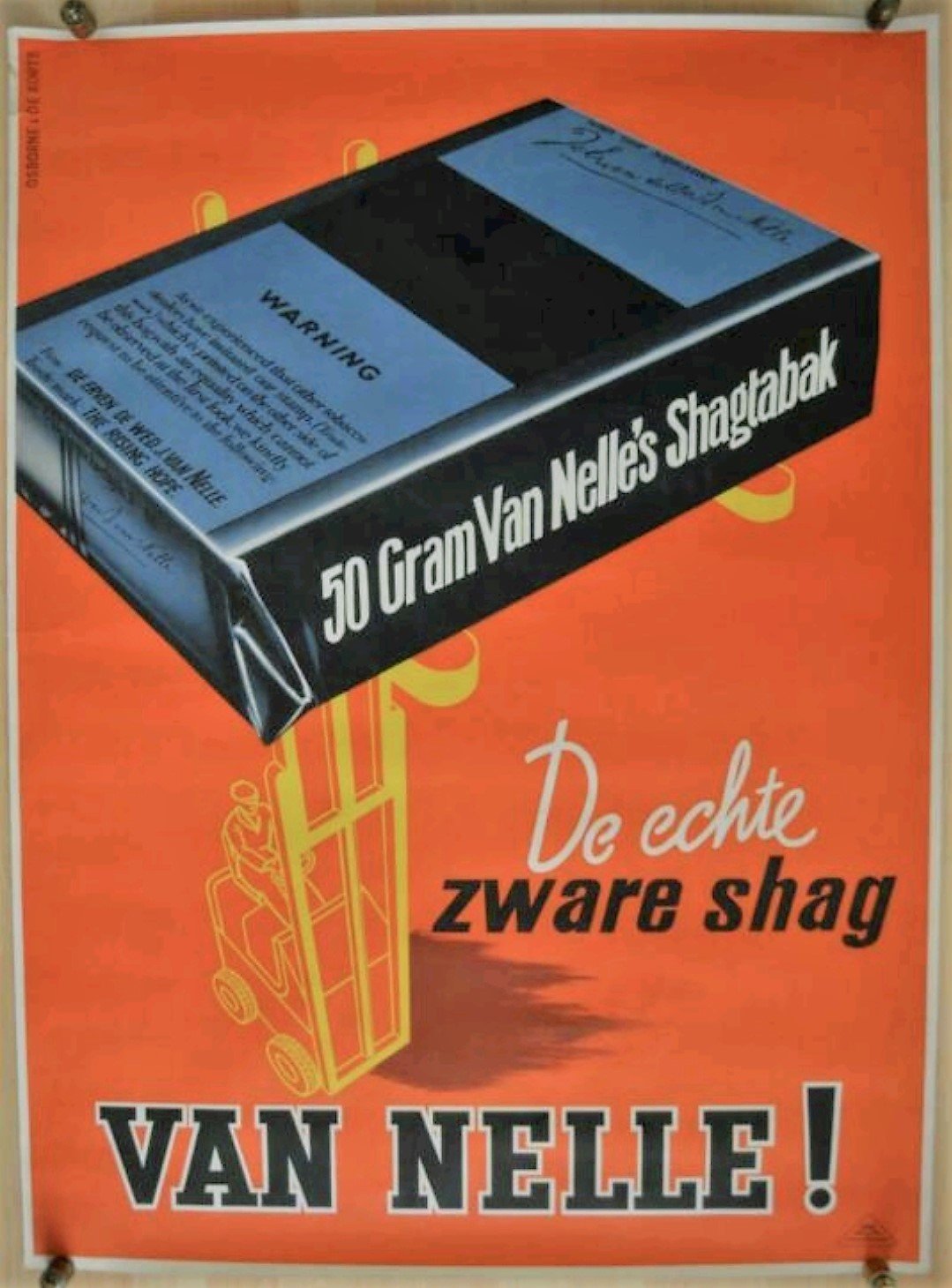 Nelle van, tabak, poster, RECLAME, MP Nelle van, tabak, poster, RECLAME, MP