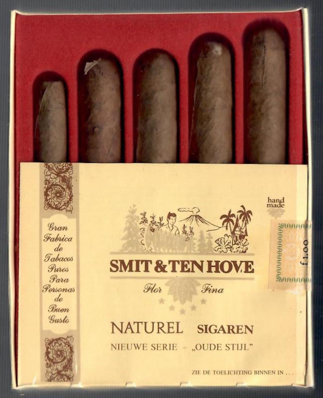 Smit & ten Hove - Kampen - Nieuwe serie "Oude Stijl" Assortimentsdoosje met 5 sigaren L Smit & ten Hove - Kampen - Nieuwe serie "Oude Stijl" Assortimentsdoosje met 5 sigaren L