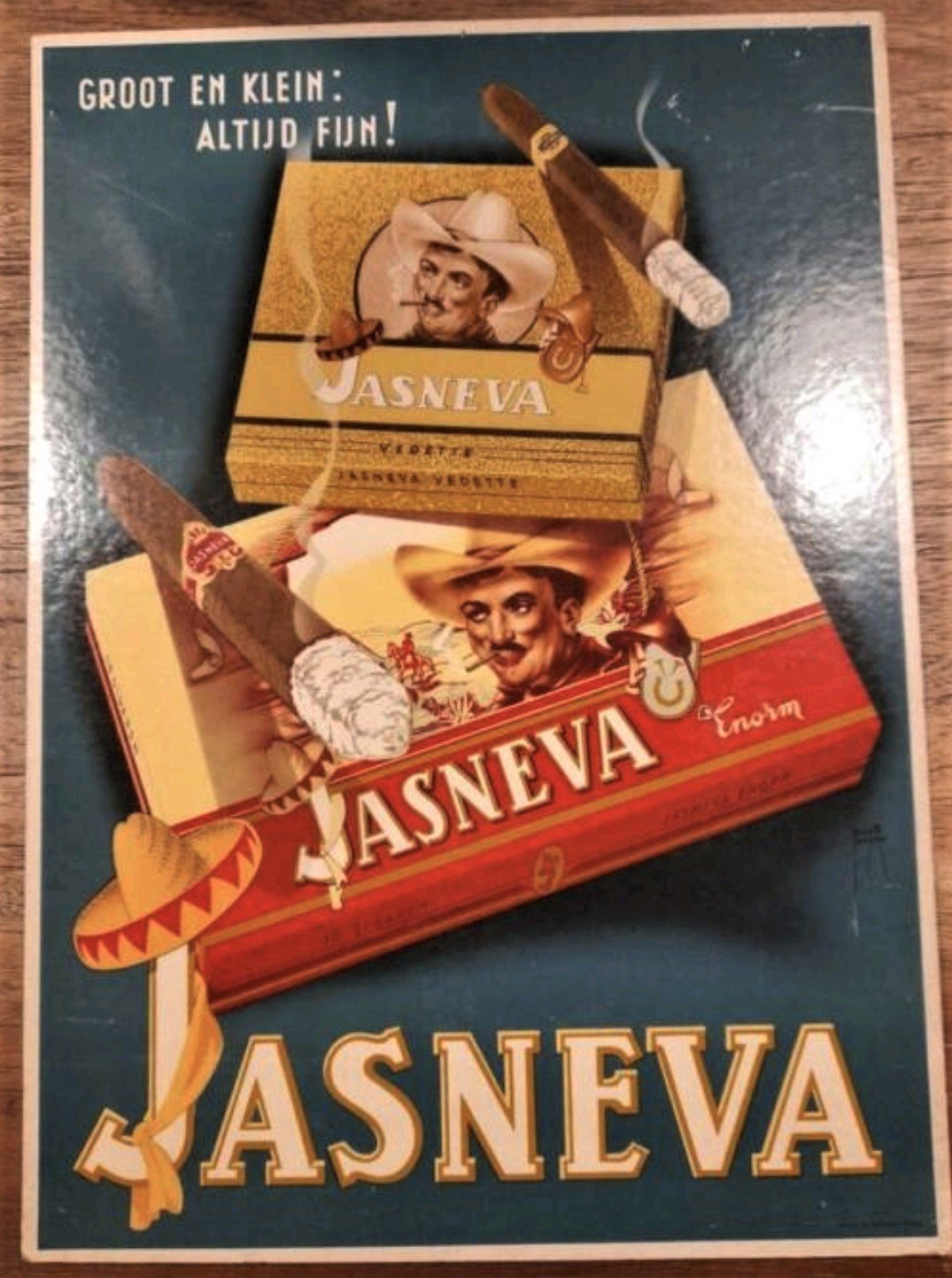 Jasneva sigaren karton RECLAME MP Jasneva sigaren karton RECLAME MP