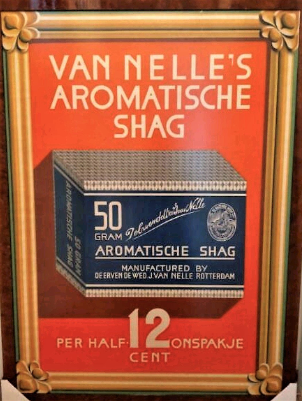 Nelle v - Rotterdam tabak, poster RECLAME MP Nelle v - Rotterdam tabak, poster RECLAME MP