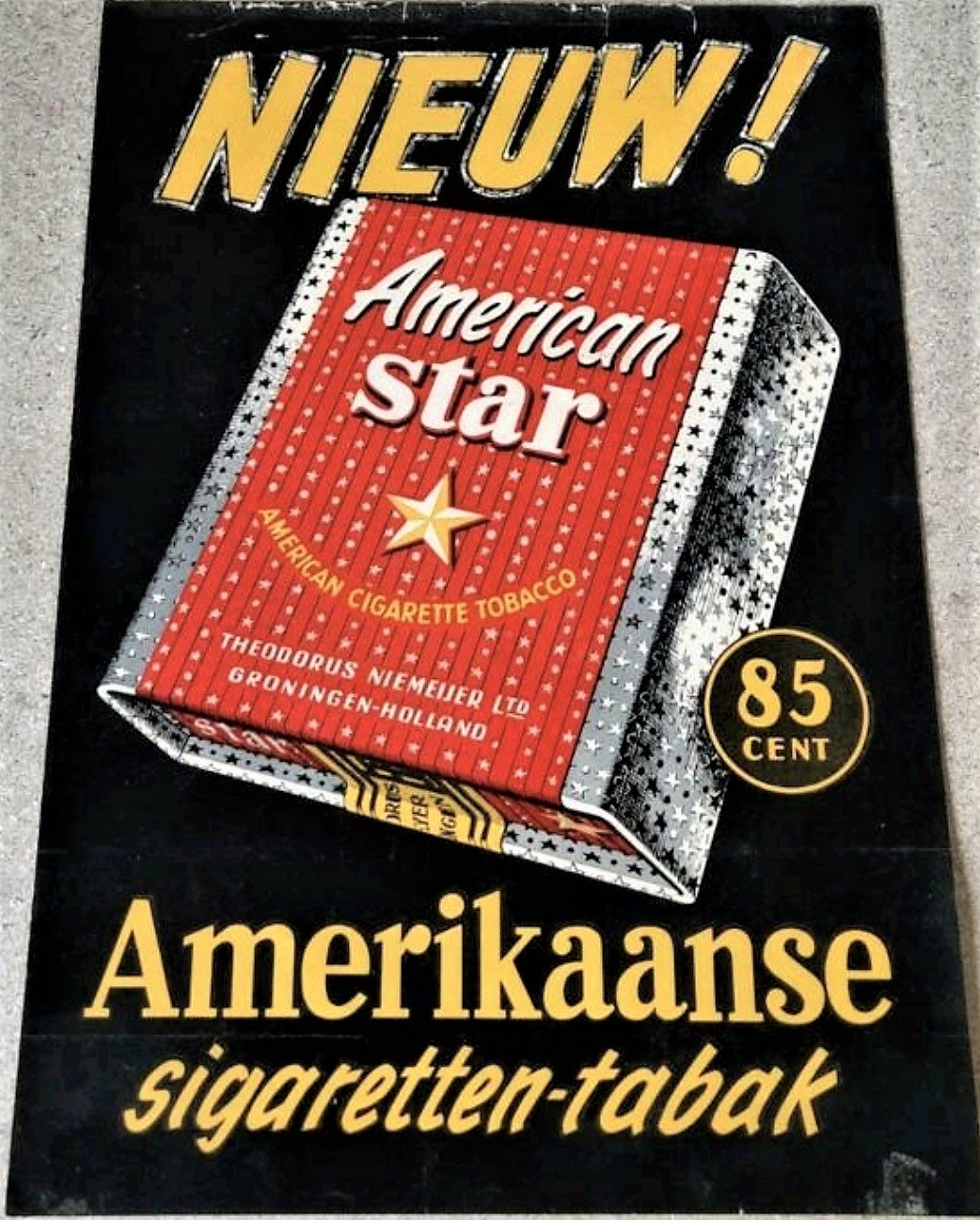 Niemeijer - Groningen tabak kunststof RECLAME MP Niemeijer - Groningen tabak kunststof RECLAME MP