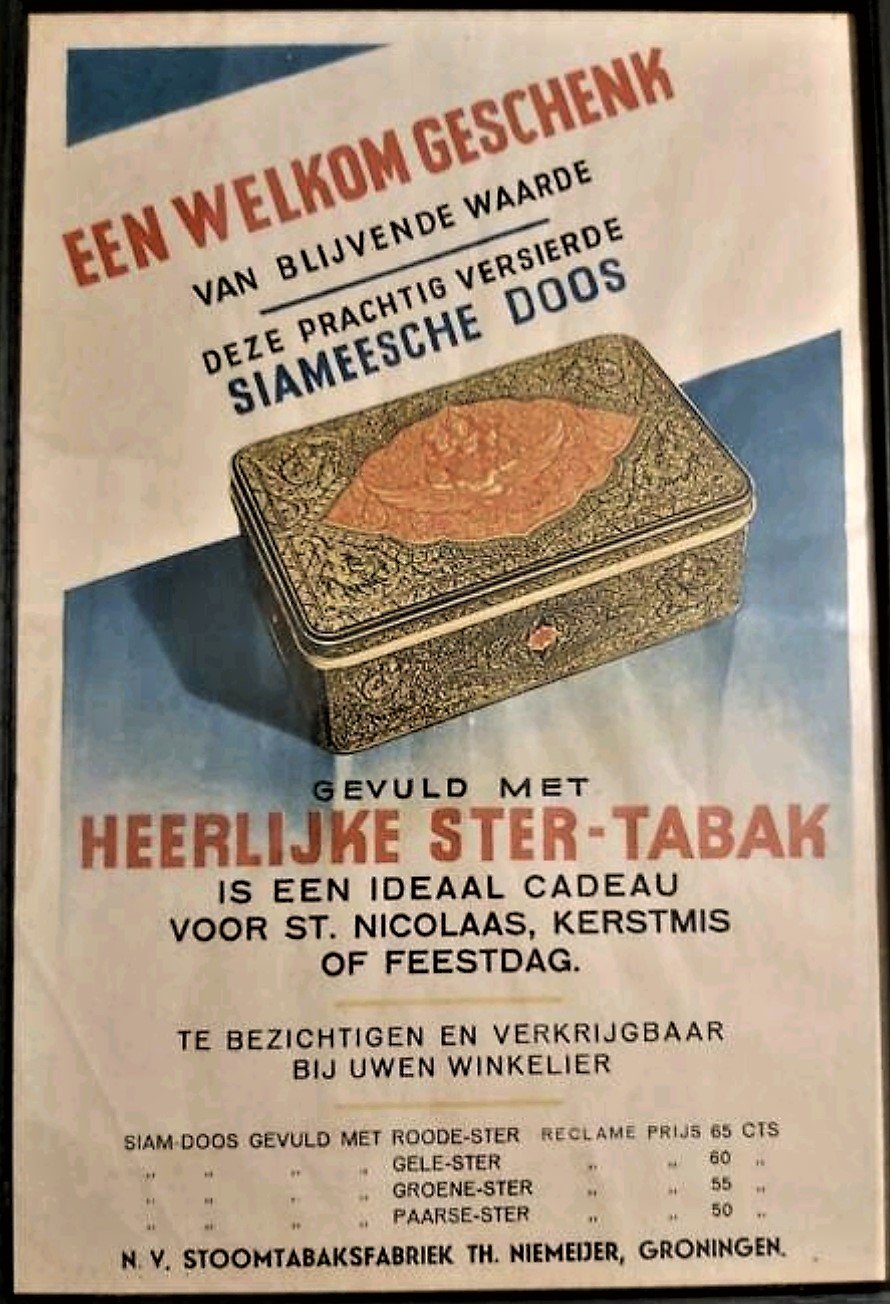 Ster tabak Niemeijer poster RECLAME MP Ster tabak Niemeijer poster RECLAME MP