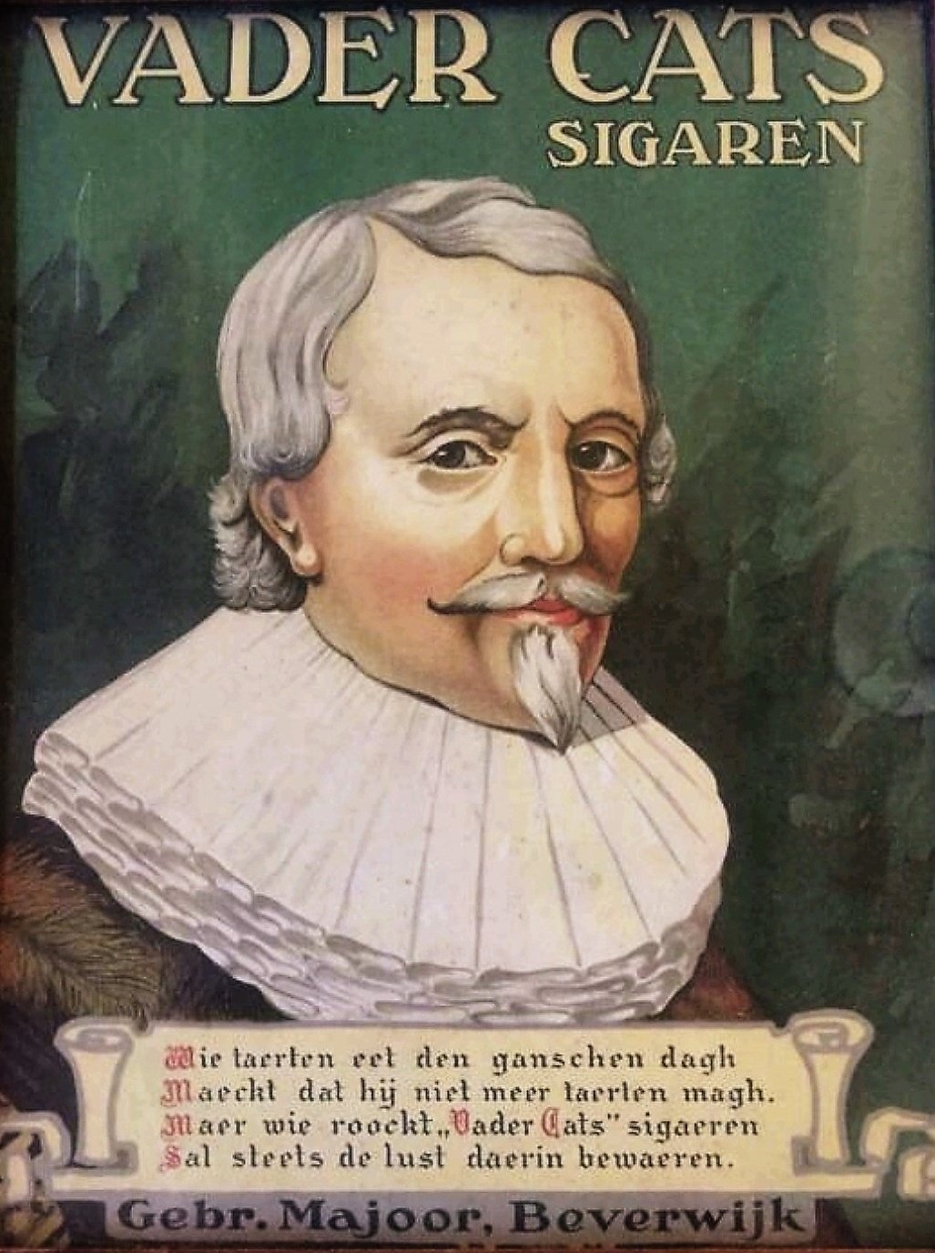 Vader Cats, sigaren, poster, RECLAME MP Vader Cats, sigaren, poster, RECLAME MP