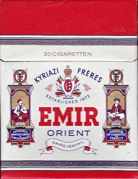 KYRIAZI FRERES - EMIR, 20 sigaretten prijs f4.00 M KYRIAZI FRERES - EMIR, 20 sigaretten prijs f4.00 M