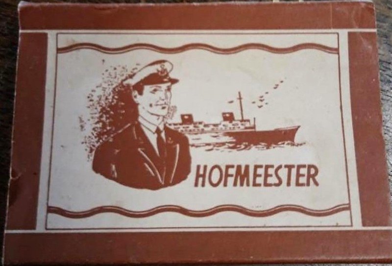 HOFMEESTER doos 10 sigaren prijs f 2,- banderol 947 M HOFMEESTER doos 10 sigaren prijs f 2,- banderol 947 M