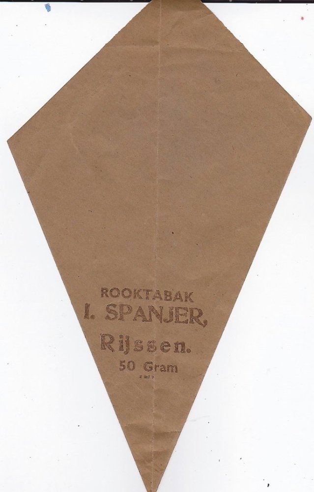 Spanjer I. Tabaksfabriek - Rijssen ROOKTABAK 50 gram ZAK M Spanjer I. Tabaksfabriek - Rijssen ROOKTABAK 50 gram ZAK M