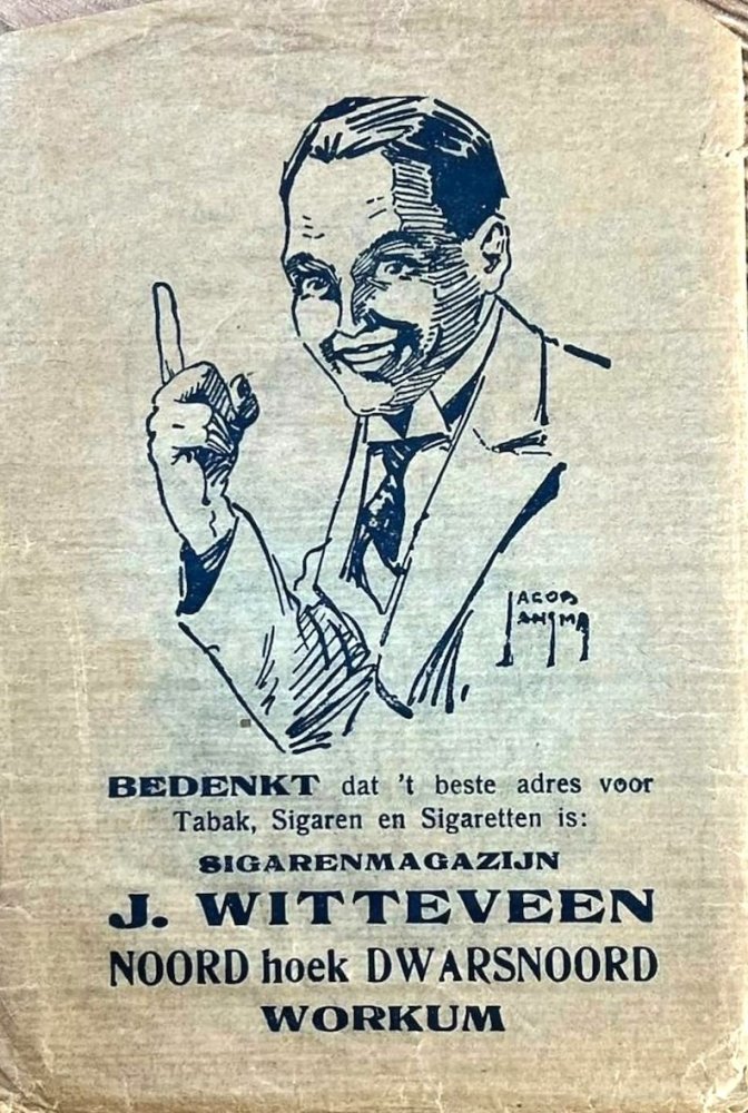 Witteveen J. Sigarenmagazijn - Workum SIGARENZAKJE Witteveen J. Sigarenmagazijn - Workum SIGARENZAKJE