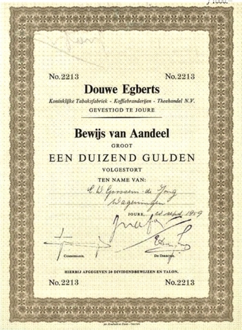 Douwe Egberts Tabaksfabrieken - Joure