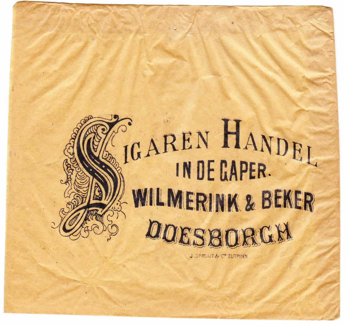 Wilmerink & Beker Sigarenhandel - Doesborgh  F