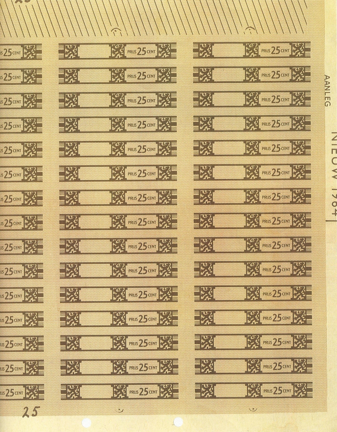 Veldeel losse sigaar 1964  F