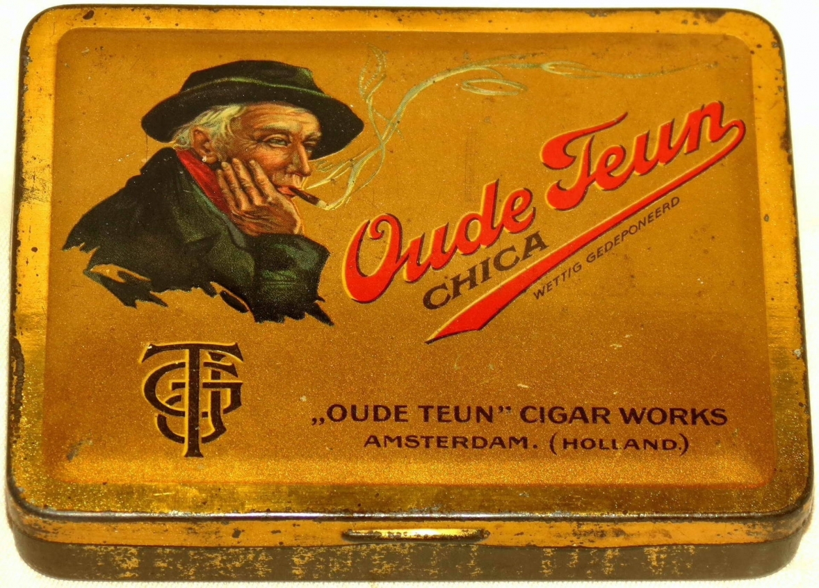 Oude Teun Chica sigaren blik  J