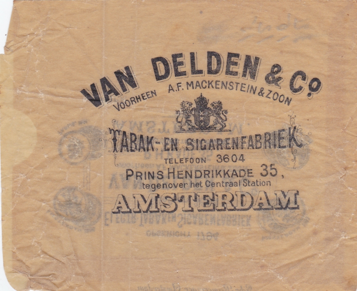 Delden van en Co vh A.F. Mackstein en Zn - Amsterdam  SIGARENZAKJE  M