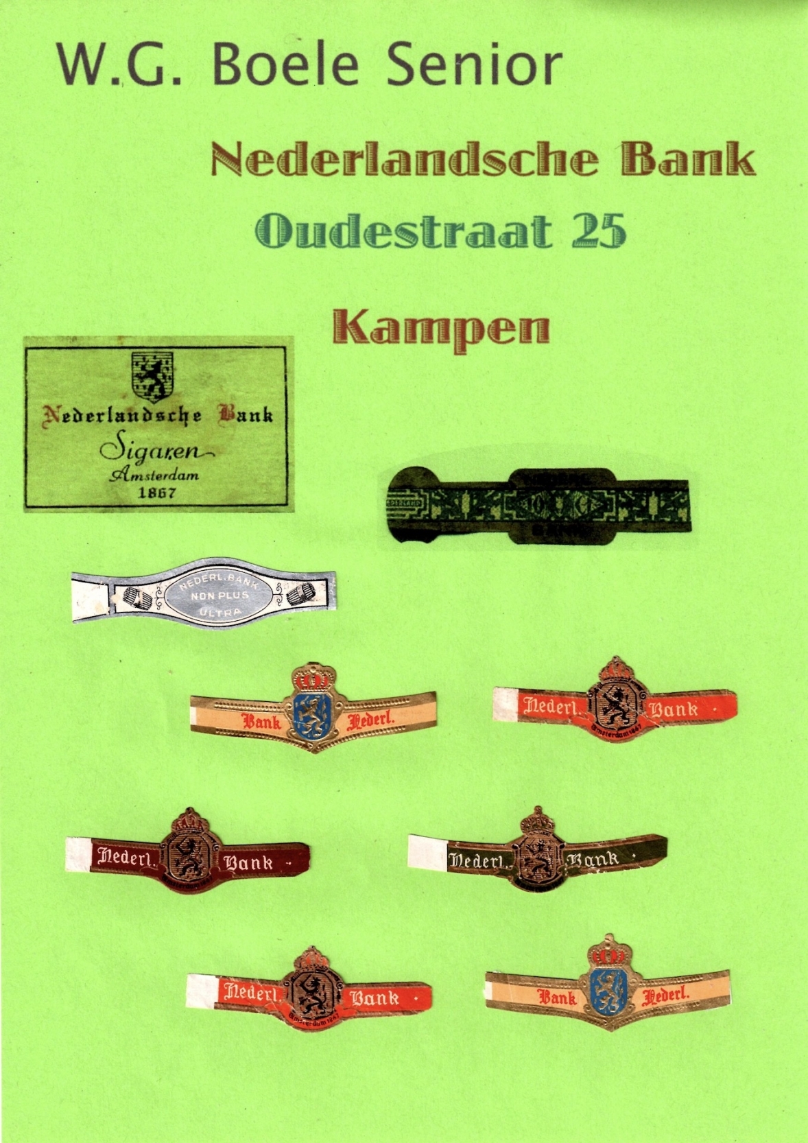 Bolsa, La Sigarenfabriek N.V. v/h C.J. Boele - Kampen  R..