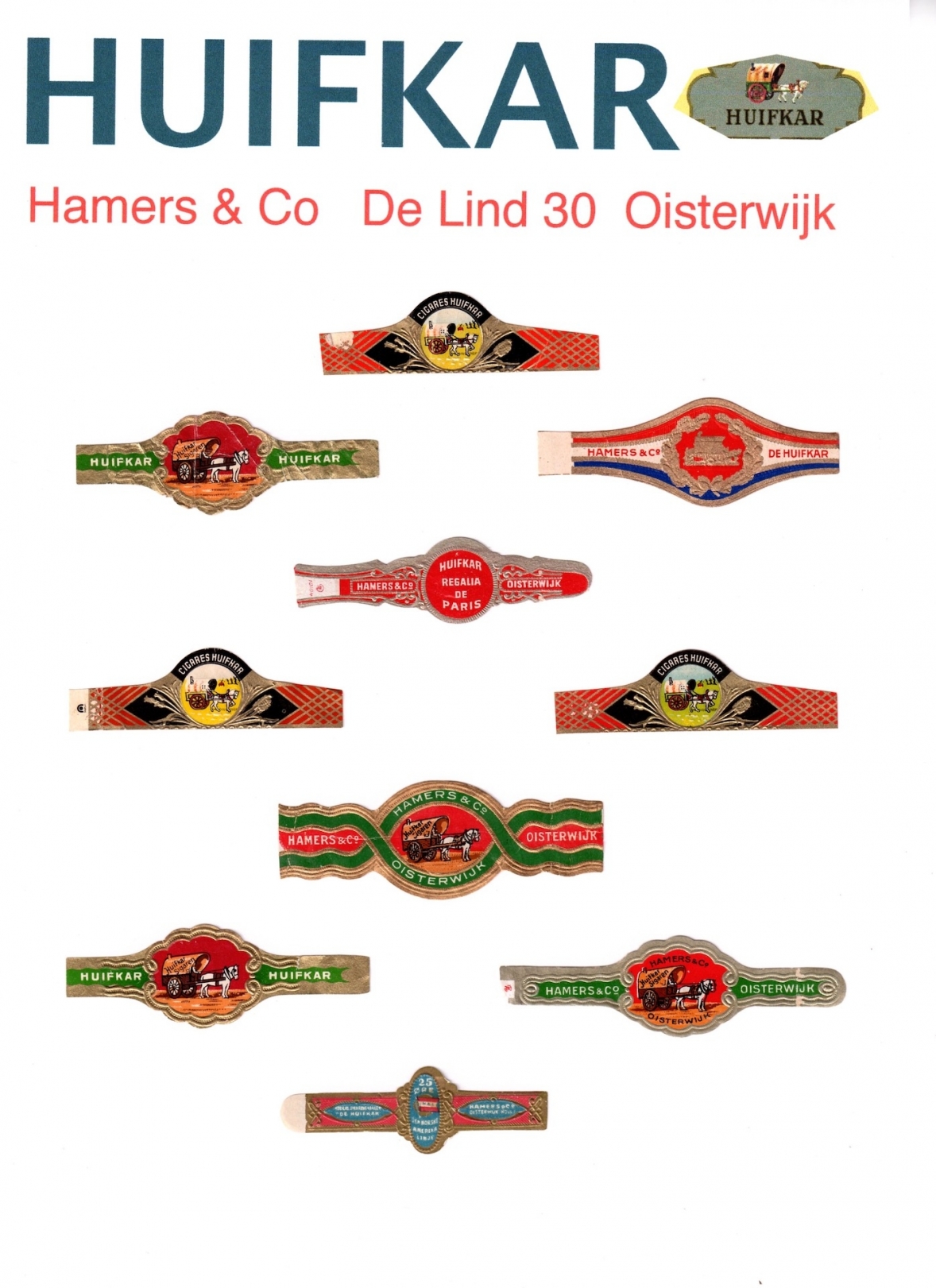 Hamers & Co. Nederlandse Sigarenfabriek “de Huifkar” - Oisterwijk R Hamers & Co. Nederlandse Sigarenfabriek “de Huifkar” - Oisterwijk R