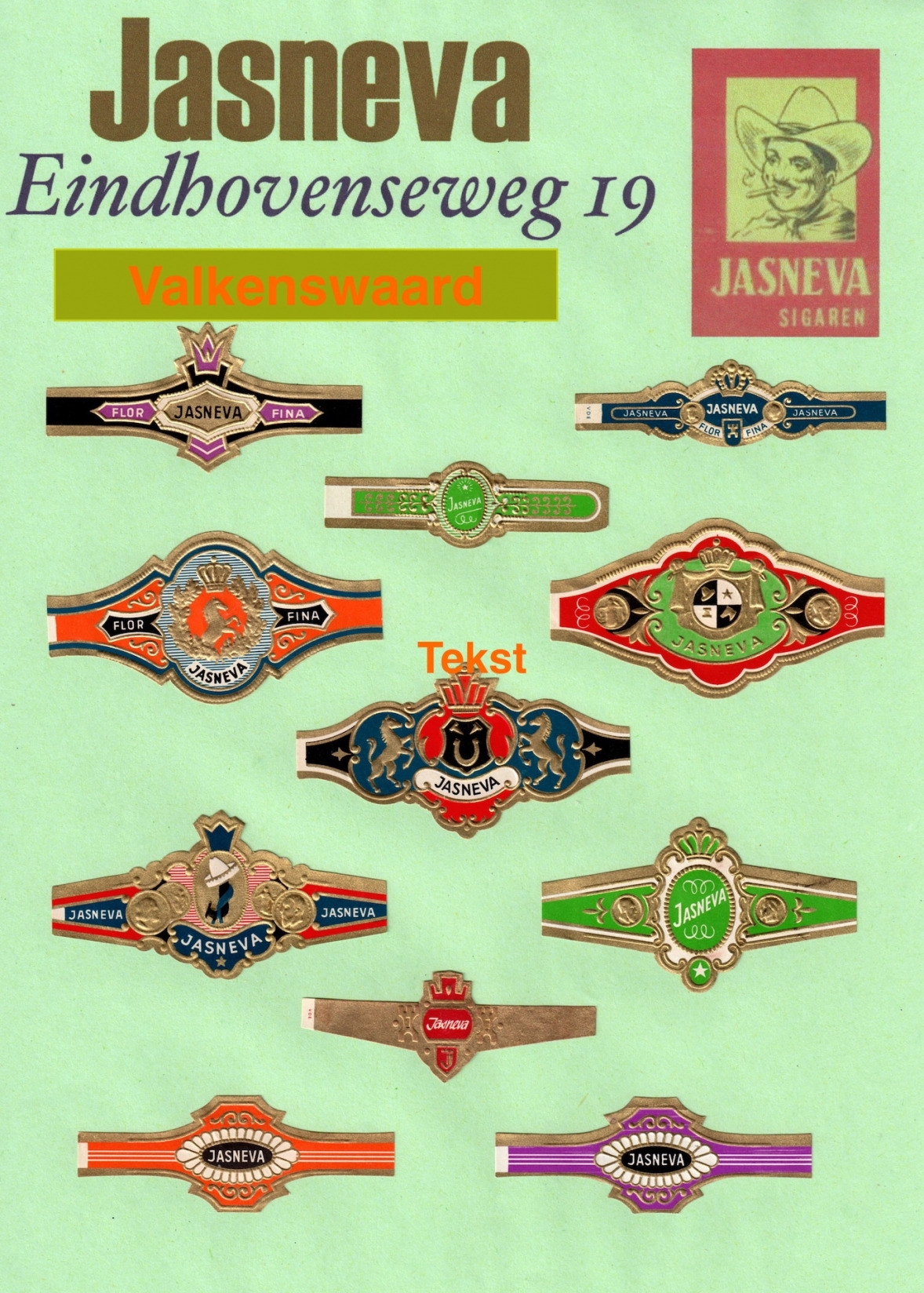 Jasneva Sigarenfabrieken Jaspers & Snellens – Valkenswaard – Leende R Jasneva Sigarenfabrieken Jaspers & Snellens – Valkenswaard – Leende R