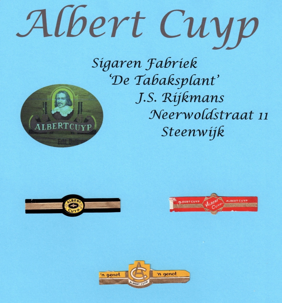 Rijkmans & Zn., NV Sigarenfabriek De Tabaksplant v/h G. - Steenwijk R Rijkmans & Zn., NV Sigarenfabriek De Tabaksplant v/h G. - Steenwijk R