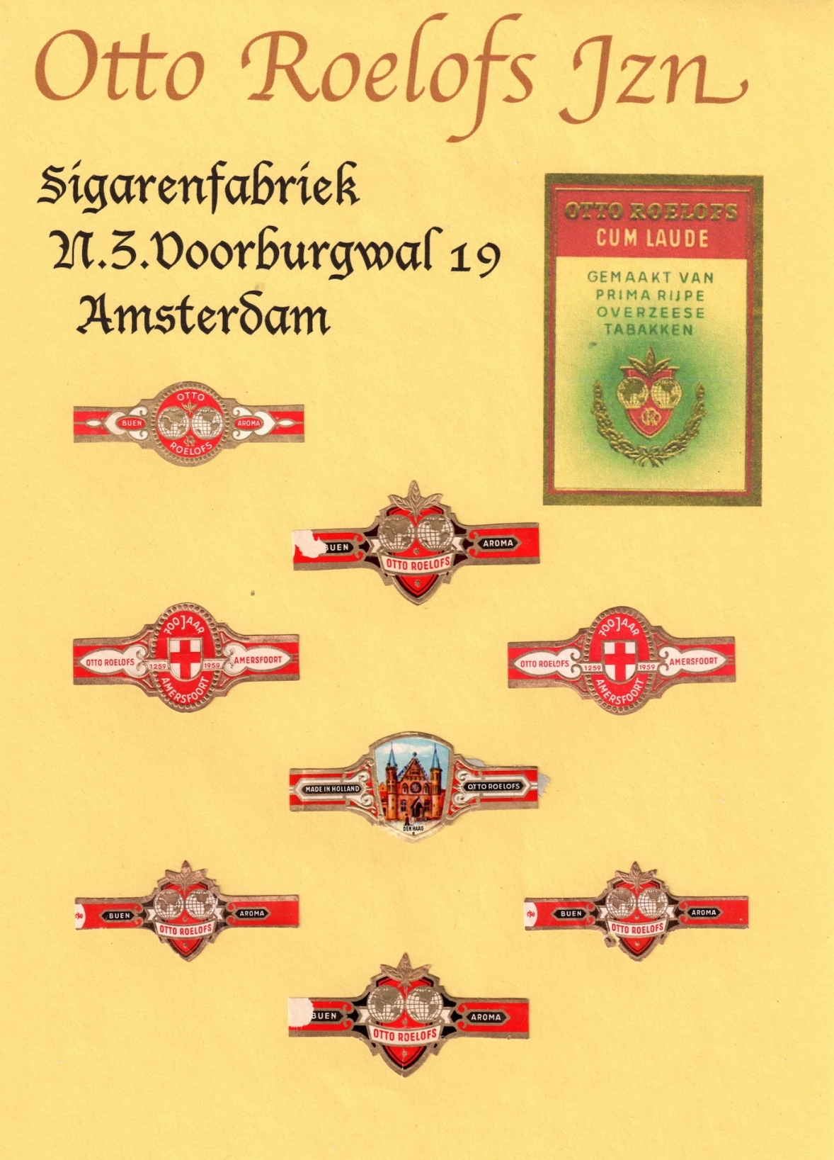Roelofs Jzn., v/h C. Sigarenfabrieken N.V. – Amsterdam R Roelofs Jzn., v/h C. Sigarenfabrieken N.V. – Amsterdam R