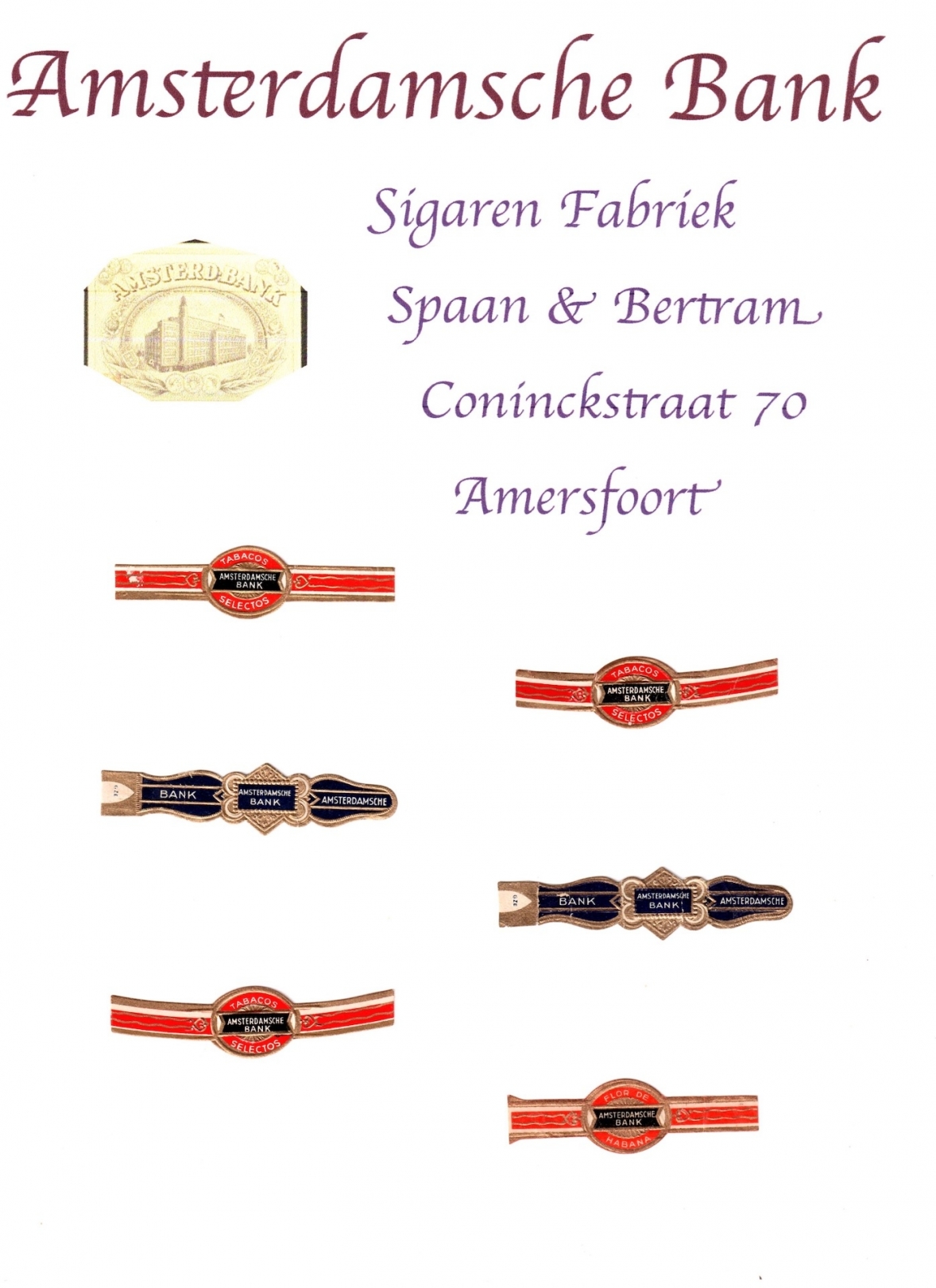 Spaan en Bertram N.V. Nederlandse Sigarenfabrieken - Amersfoort R Spaan en Bertram N.V. Nederlandse Sigarenfabrieken - Amersfoort R