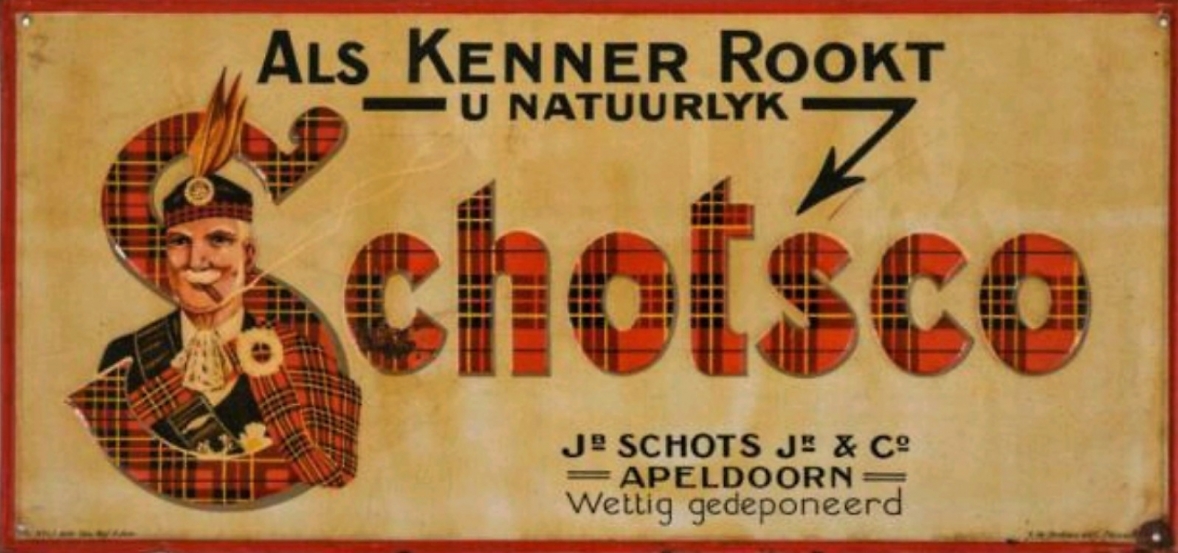 Schots Co - Apeldoorn IJzeren reclame M Schots Co - Apeldoorn IJzeren reclame M