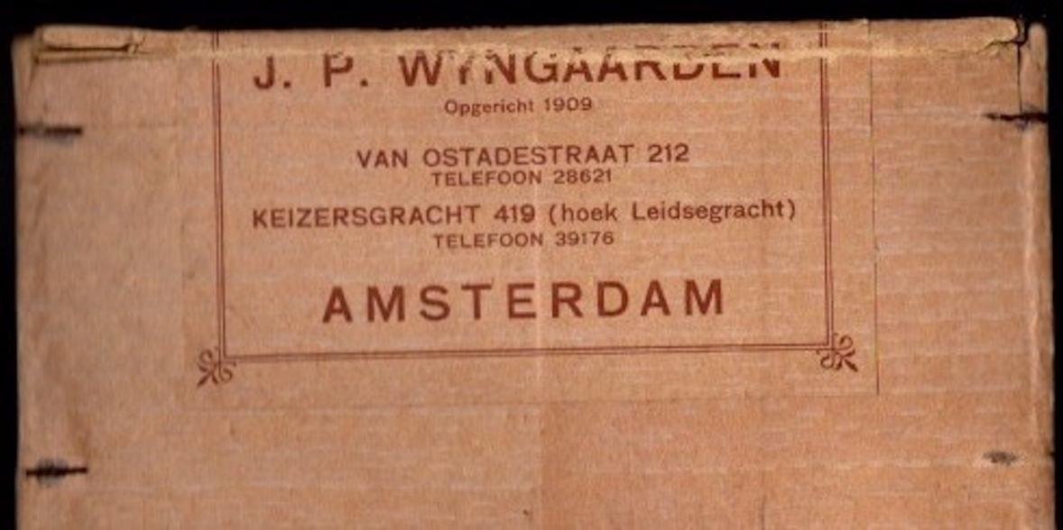 Wyngaarden J.P. - Amsterdam 212 coronas 50/f7.00 banderol 3159 R Wyngaarden J.P. - Amsterdam 212 coronas 50/f7.00 banderol 3159 R