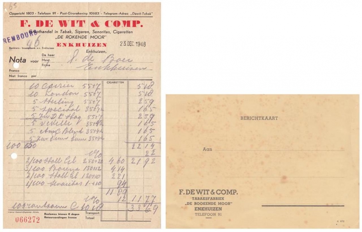 Wit F.de Tabaksfabriek - Enkhuizen F Wit F.de Tabaksfabriek - Enkhuizen F