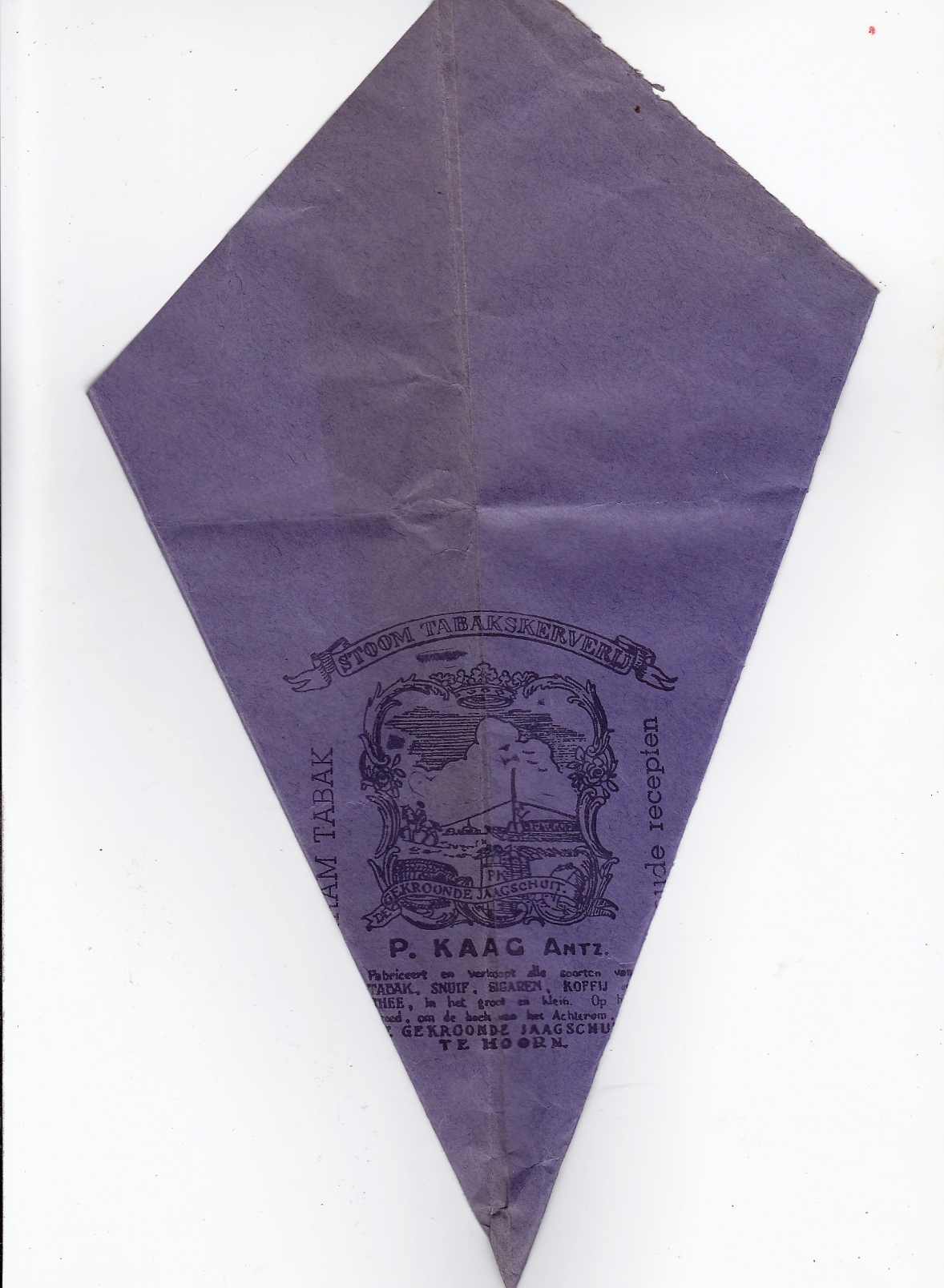 Kaag P. Antz. Tabakskerverij - Hoorn, zak 50 gram  M