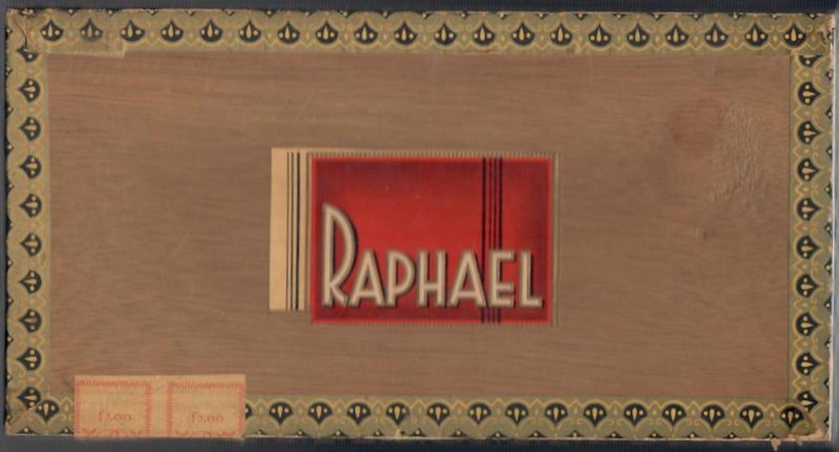 Raphael - kist voor 50 sigaren &fnof; 14,--  L