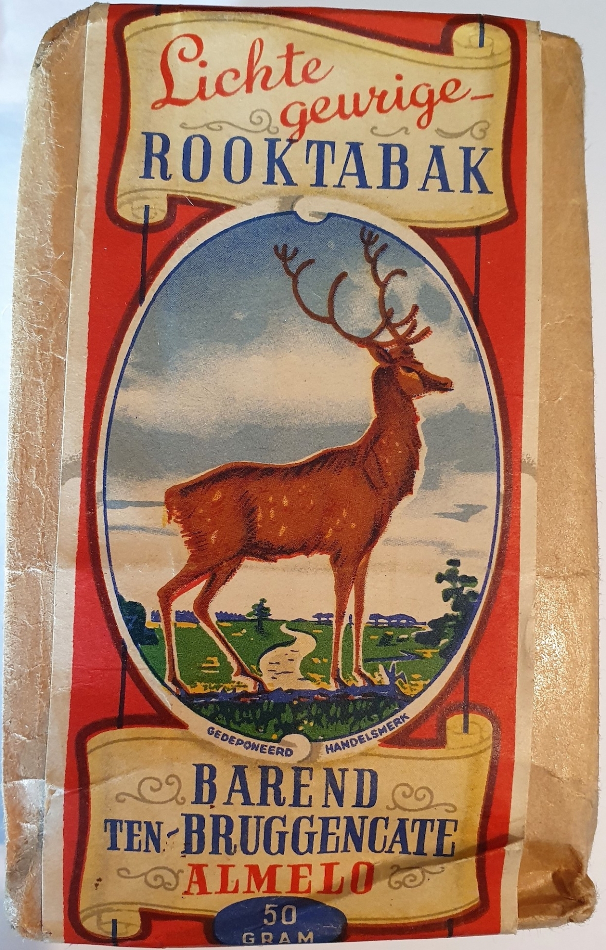 Lichte Geurige Rooktabak 50 gram prijs 14ct banderol 781  M