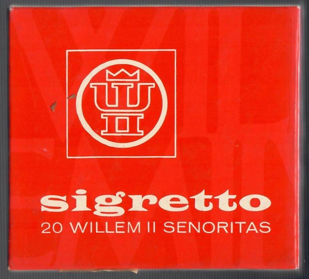 Sigretto doosje met 20 stuks ƒ1,-- L Sigretto doosje met 20 stuks ƒ1,-- L