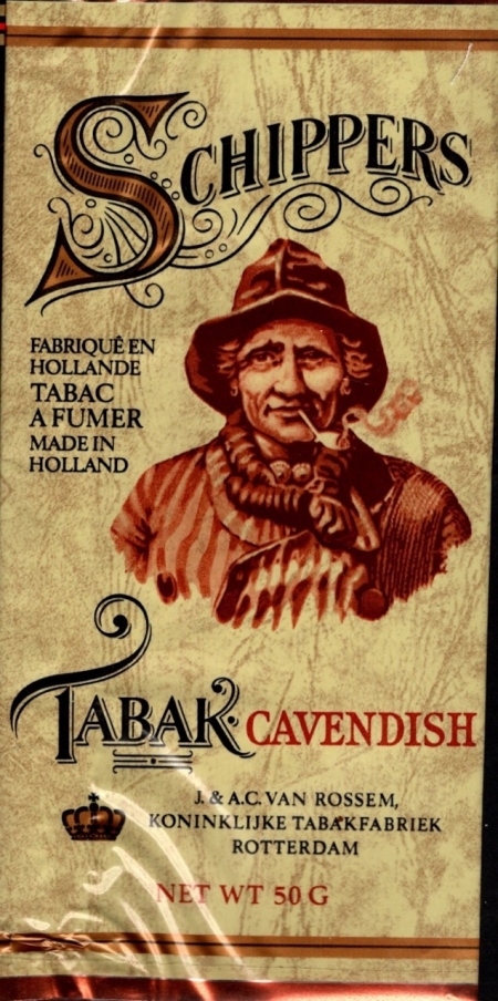 Schippers Tabak cavendish 50 gram pakje L Schippers Tabak cavendish 50 gram pakje L