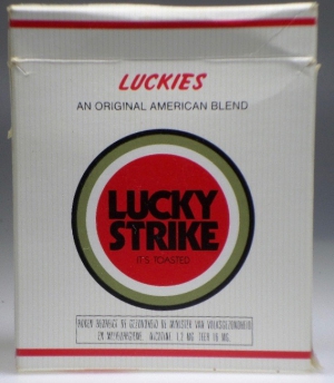 Lucky Strike 25/f4.25 accijns 1347 Lucky Strike 25/f4.25 accijns 1347
