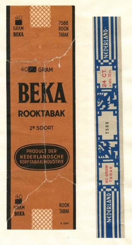 Beka rooktabak 40/f0.24 + opc 7.5 ct accijns 7588 Beka rooktabak 40/f0.24 + opc 7.5 ct accijns 7588