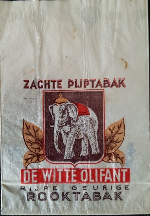 De Witte Olifant Harderwijk PIJPTABAK zakje De Witte Olifant Harderwijk PIJPTABAK zakje