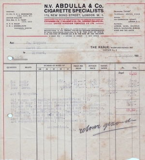 Dresselhuys jr. D.I.E.M NV Import & Export - sGravenhage 5-9-1931 L Dresselhuys jr. D.I.E.M NV Import & Export - sGravenhage 5-9-1931 L